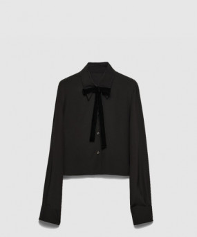 프라다 크레이프 드 신 셔츠