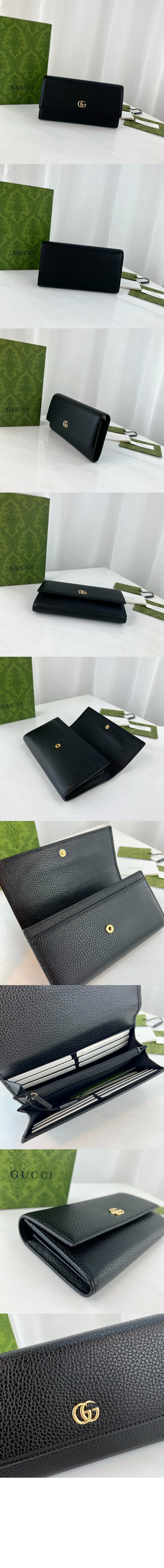 구찌 GG 마몽 레더 장지갑 456116