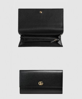 구찌 GG 마몽 레더 장지갑 456116