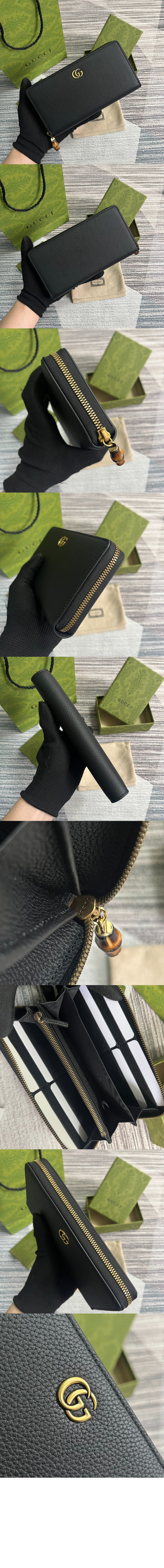 구찌 뱀부 지퍼월렛 739499