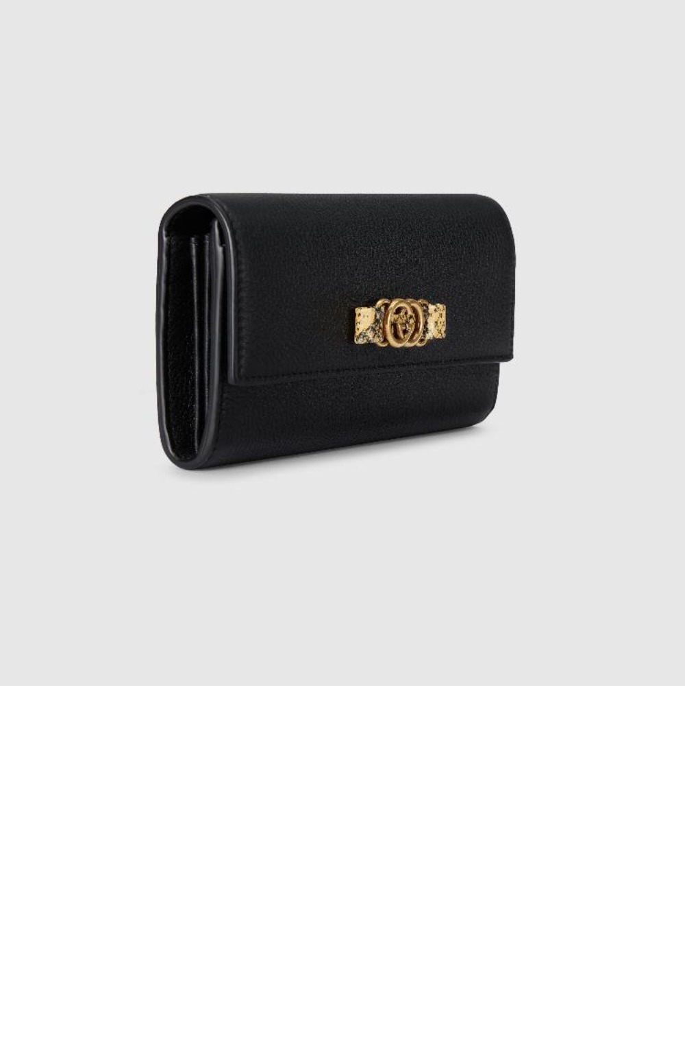 구찌 인터로킹 G 파이톤 보우 지갑 750461