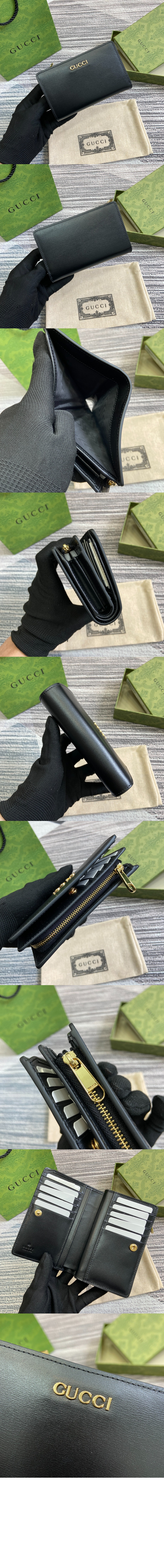 구찌 스크립트 지퍼 지갑 772640