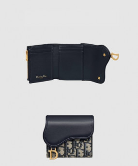 디올 Saddle Lotus 지갑 S5652