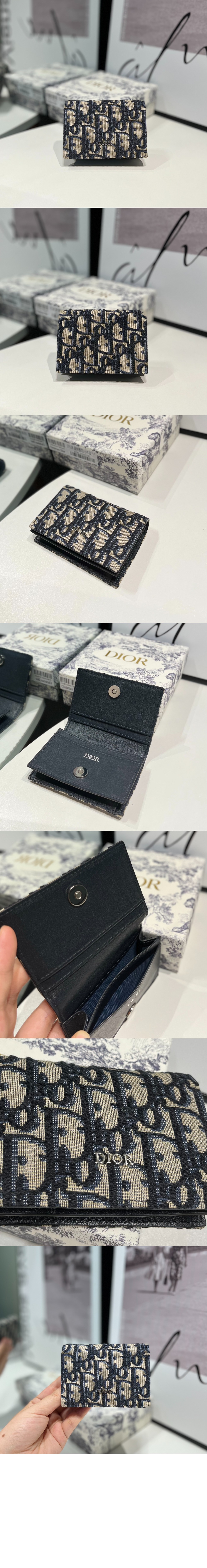 디올 오블리크 카드지갑 2ESCH