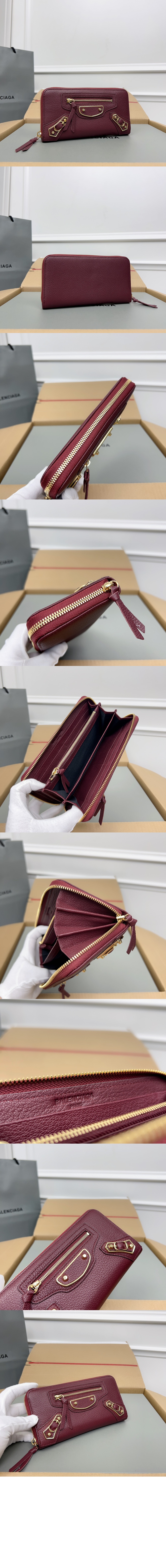 발렌시아가 보테가베네타 메탈릭 엣지 장지갑 390187