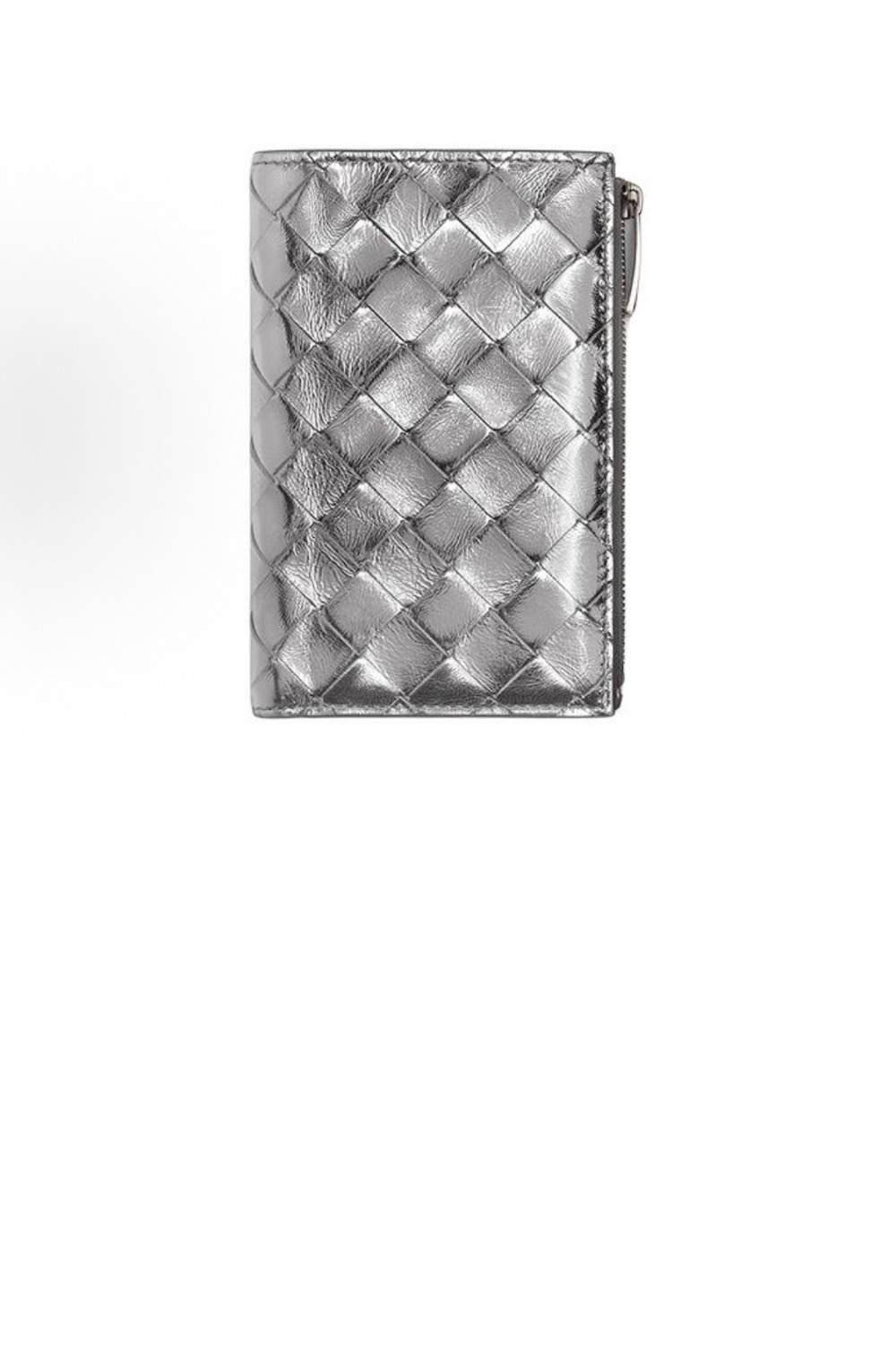 보테가베네타 미디엄 인트레치아토 폴더형 지퍼 지갑 667468