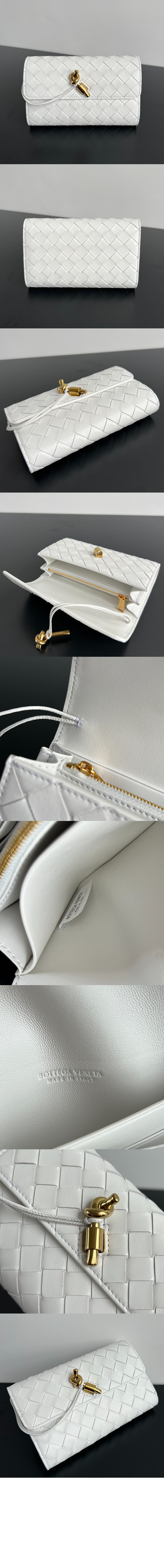 보테가베네타 라지 안디아모 플랩 지갑 741504