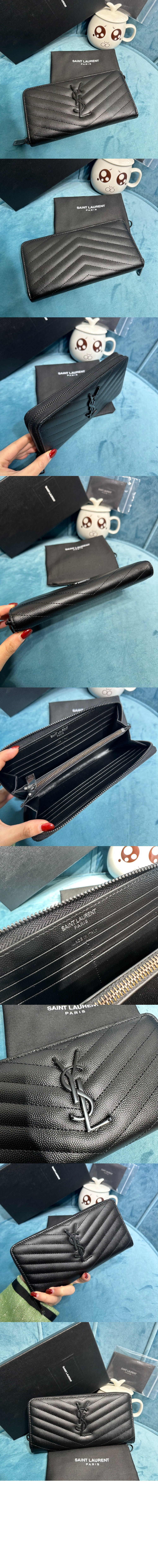 생로랑 모노그램 지퍼월렛 358094