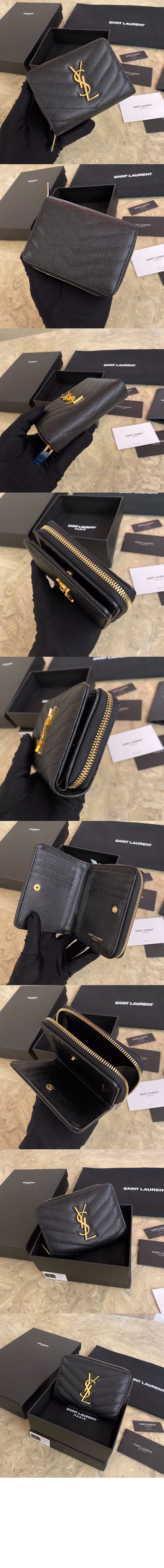 생로랑 모노그램 컴팩트 반지갑 403723