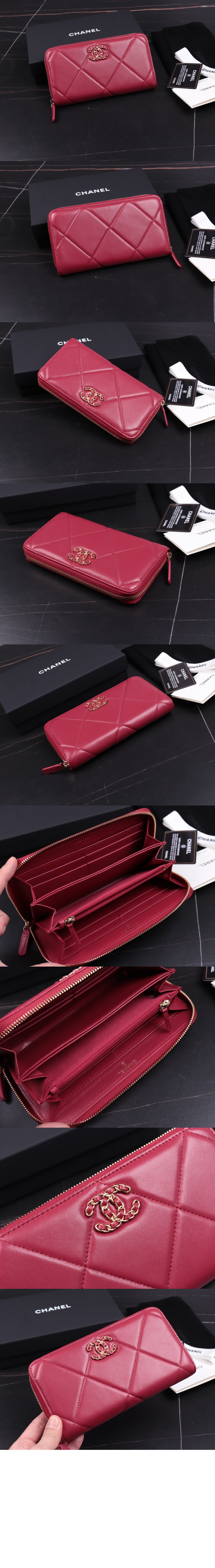 샤넬19 지퍼월렛 AP0946