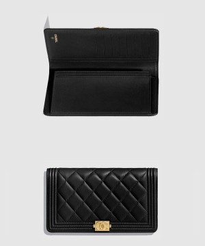 샤넬보이 플랩 장지갑 A80285