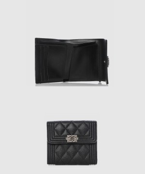 샤넬보이 컴팩트 반지갑 A80734