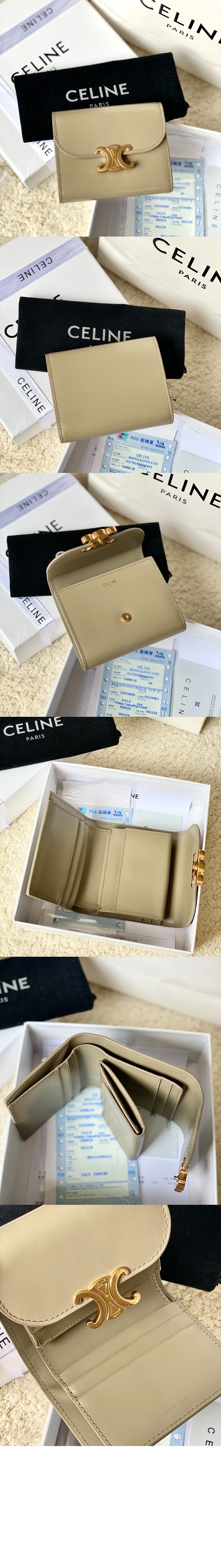 셀린느트리오페 반지갑 10D783