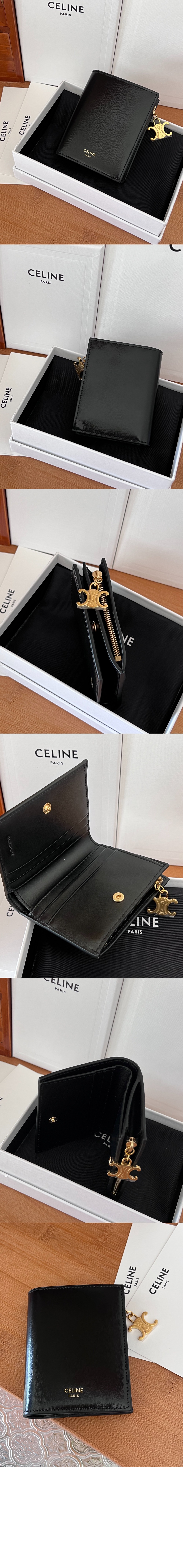 셀린느 트리옹프 참 컴팩트 지갑 10M102