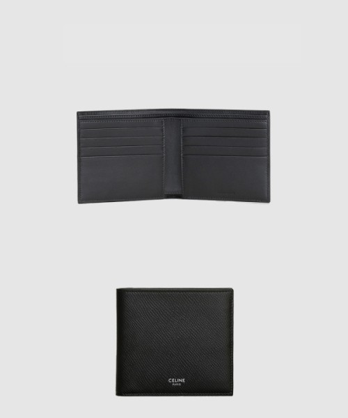 셀린느 2단 지갑 그레인 카프스킨 10B653