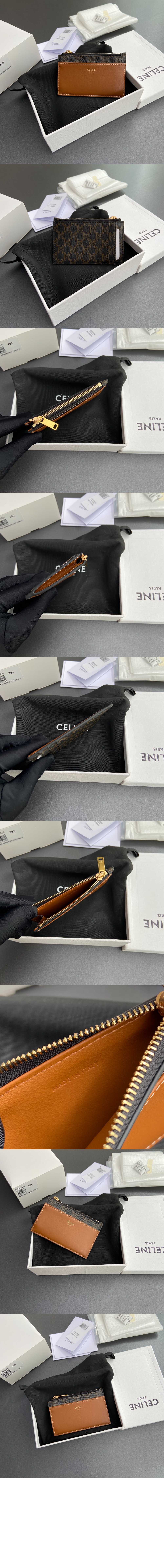 셀린느 지퍼 카드 지갑 10F992