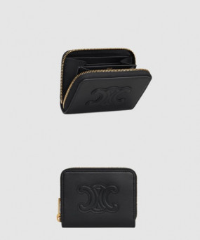 셀린느 퀴르 트리옹프 컴팩트 지퍼 지갑 10K533