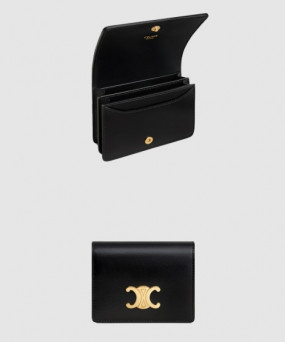 셀린느트리옹프 명함 지갑 - 샤이니 카프스킨 10M123