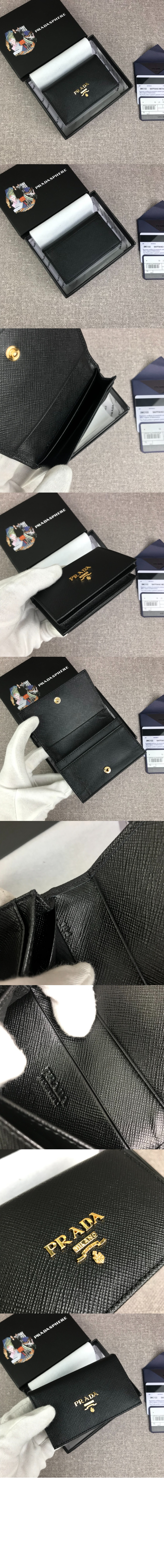 프라다 사피아노 카드지갑 1MC122