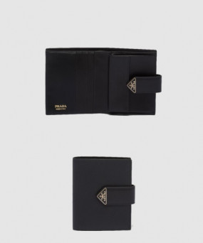 프라다 사피아노 및 가죽 반지갑 1MV204